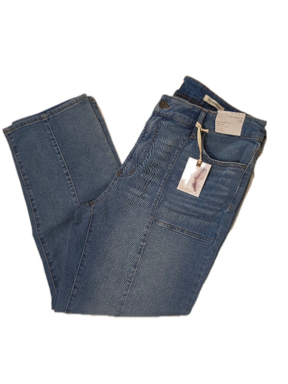 Jessica Simpson Jeans Womens 16W Blue Straight Flirt Straight Boot Stretch Denim